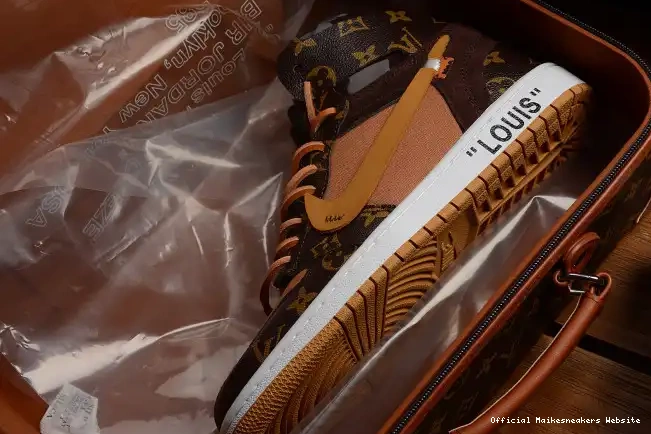 Official Maikesneakers Off-Louis 1 AJ1 OW x Jordan AQ0818-158 Air 0415